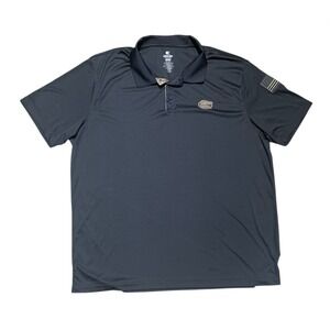 Colosseum Florida Gators Polo Shirt Men's 3XL Black NCAA USA Flag Performance